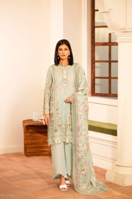 MAUSUMMERY UNSTITCHED LAWN DIGITAL SUIT (Azelea)